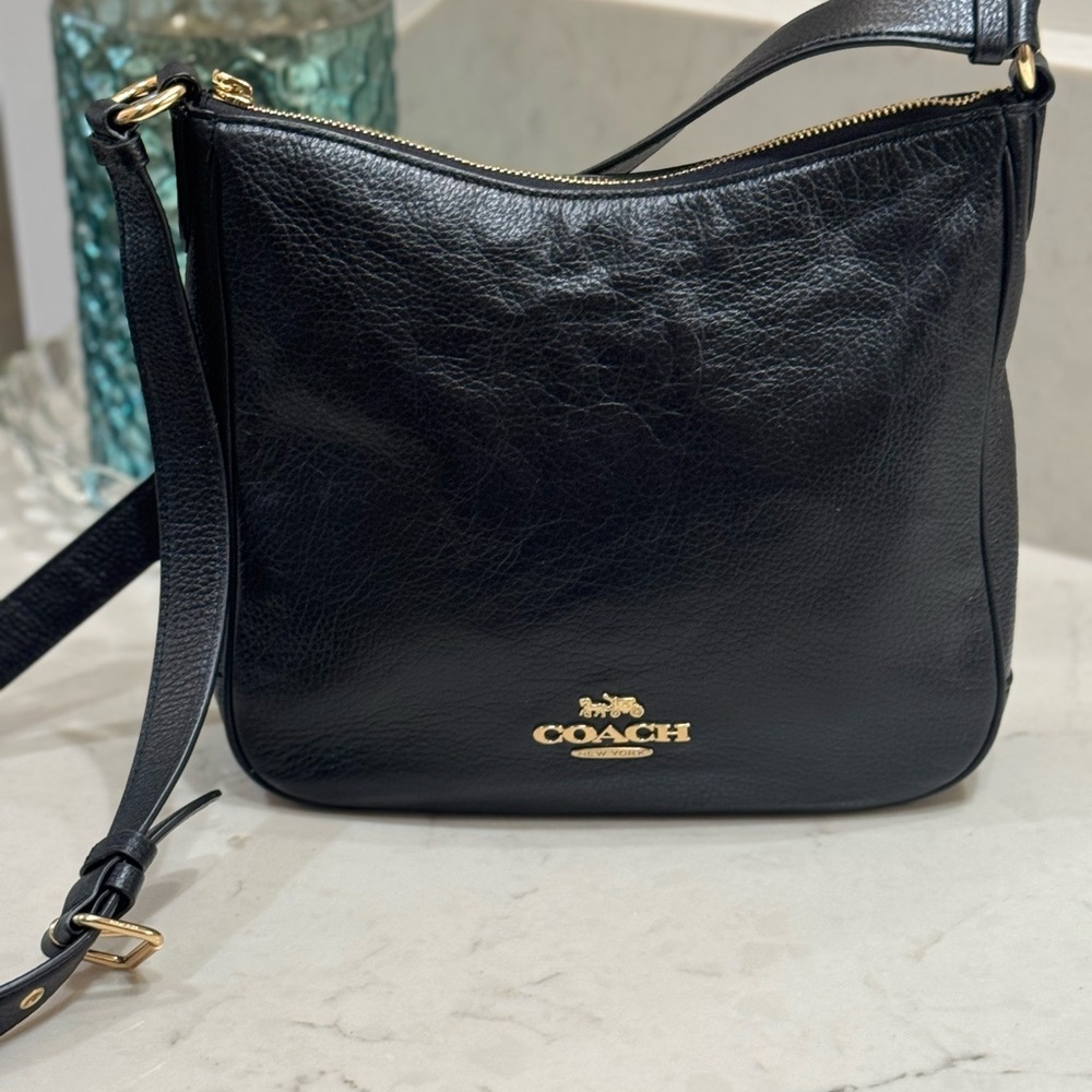 Coach Black Leather Shoulder Bag